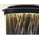 Bedazzle LED 14 inch Texture Ebony and Polished Chrome Outdoor Wall Mount
