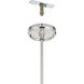 Agate 4 Light 20 inch Polished Nickel Pendant Ceiling Light
