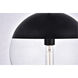 Eclipse 1 Light 12 inch Black Pendant Ceiling Light