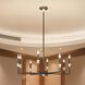 Montclair 8 Light 32 inch Forged Bronze and White Chandelier Ceiling Light