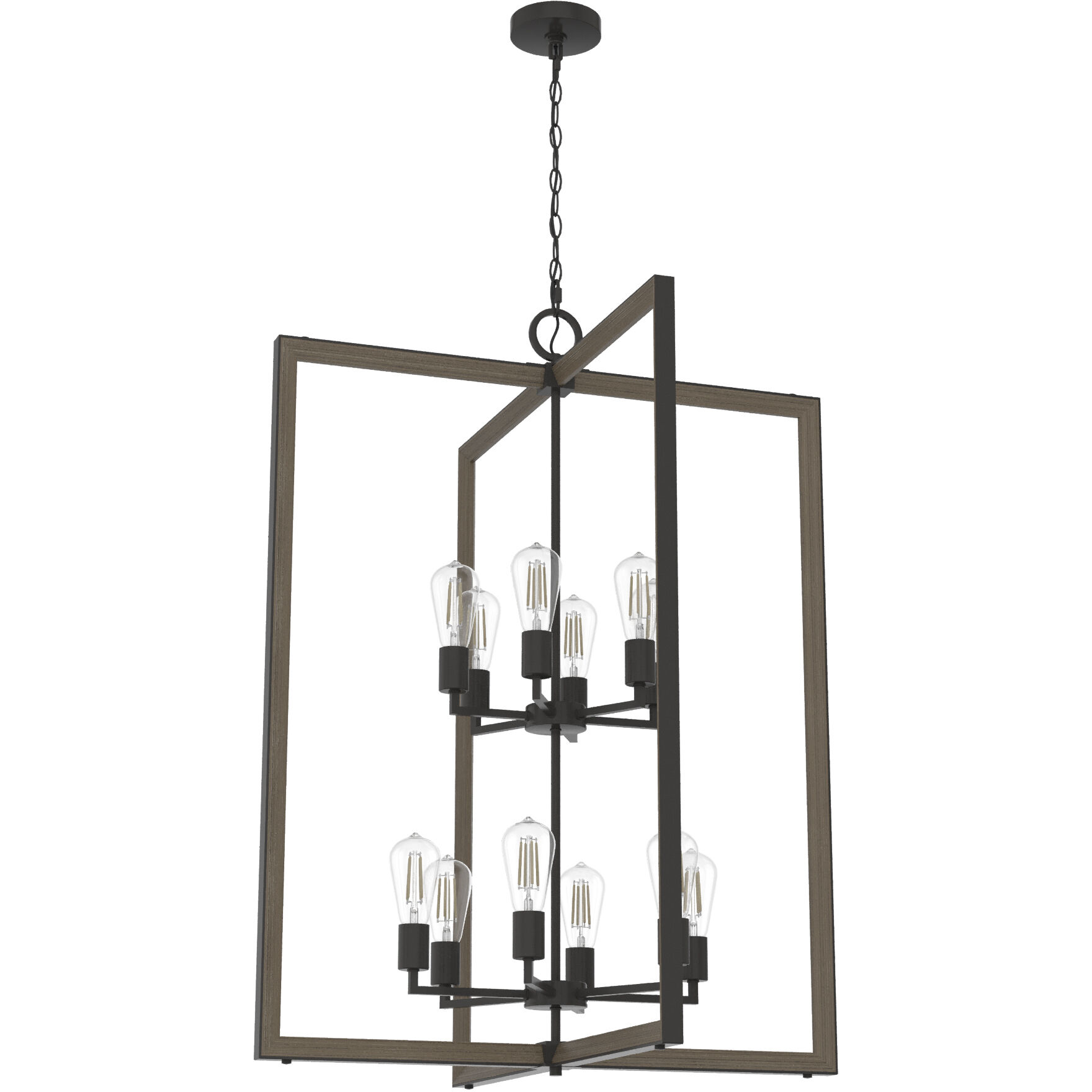Woodburn 12 Light 30.75 inch Noble Bronze Pendant Ceiling Light