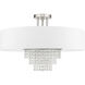 Carlisle 5 Light 22 inch Brushed Nickel Semi-Flush Mount Ceiling Light