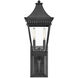 Estate Series Chapel Hill 2 Light 27.25 inch Museum Black Outdoor Wall Mount Lantern, Heritage