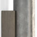 Anne-Marie Barton Remi Sconce Wall Light in Mottled Pewter and Warm Walnut