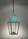 Imperial 2 Light 10 inch Verdi Gris Hanging Lantern Ceiling Light in Seedy Marine Glass