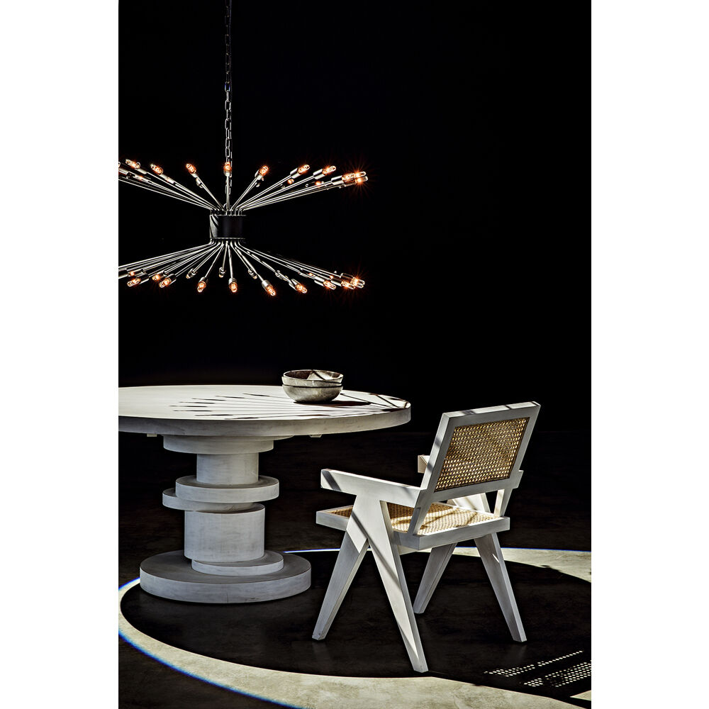 Hugo 60 X 60 inch White Wash Dining Table