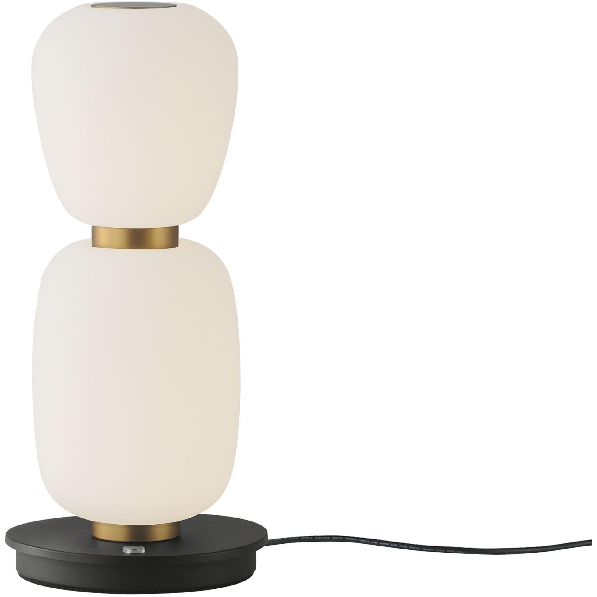 Soji LED 4.75 inch Black and Gold Single Pendant Ceiling Light in Black/Gold, Satin White