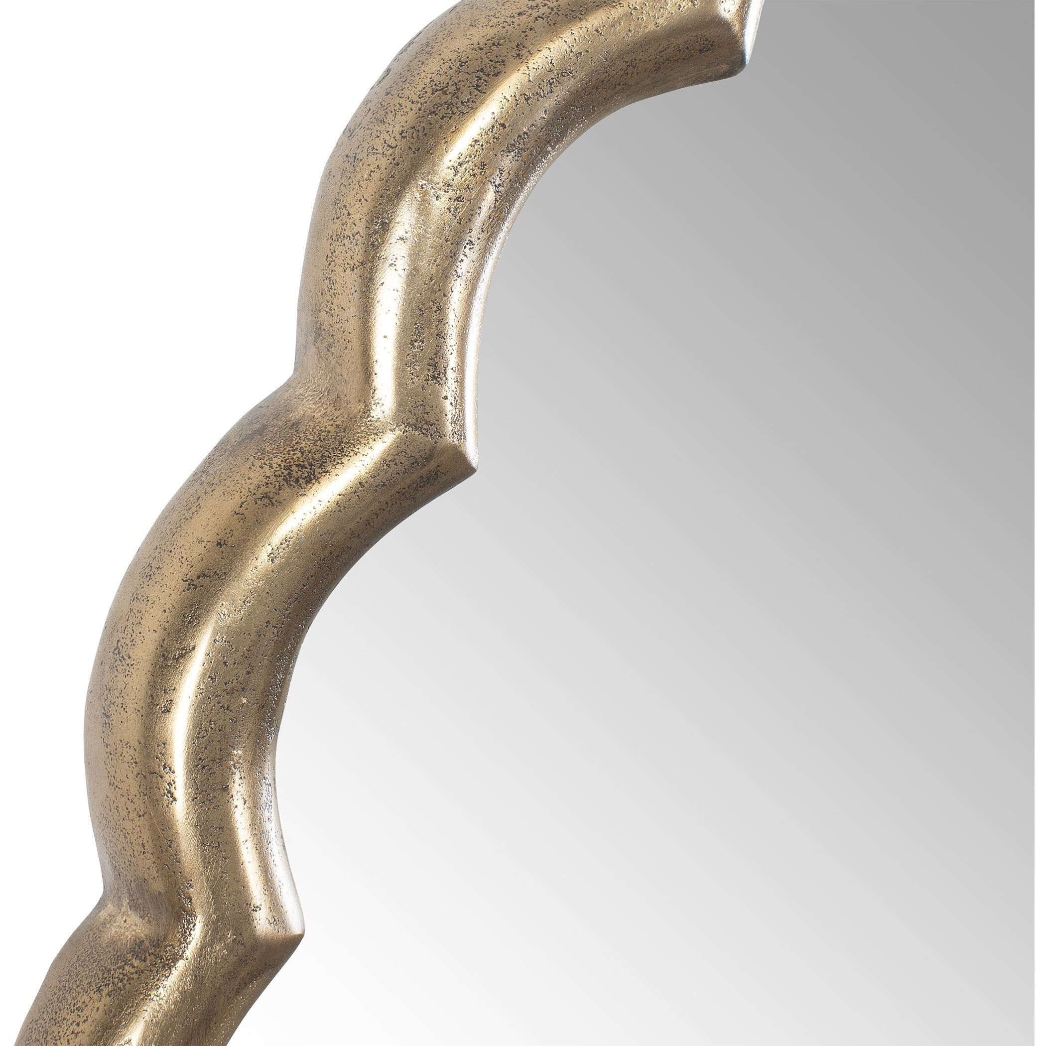 Cerrito 34 X 34 inch Antique Brass Mirror