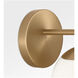 Nube LED 7 inch Satin Brass Vanity Light Wall Light