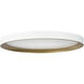 Nix 15.13 inch White and Gold Flush Mount Ceiling Light