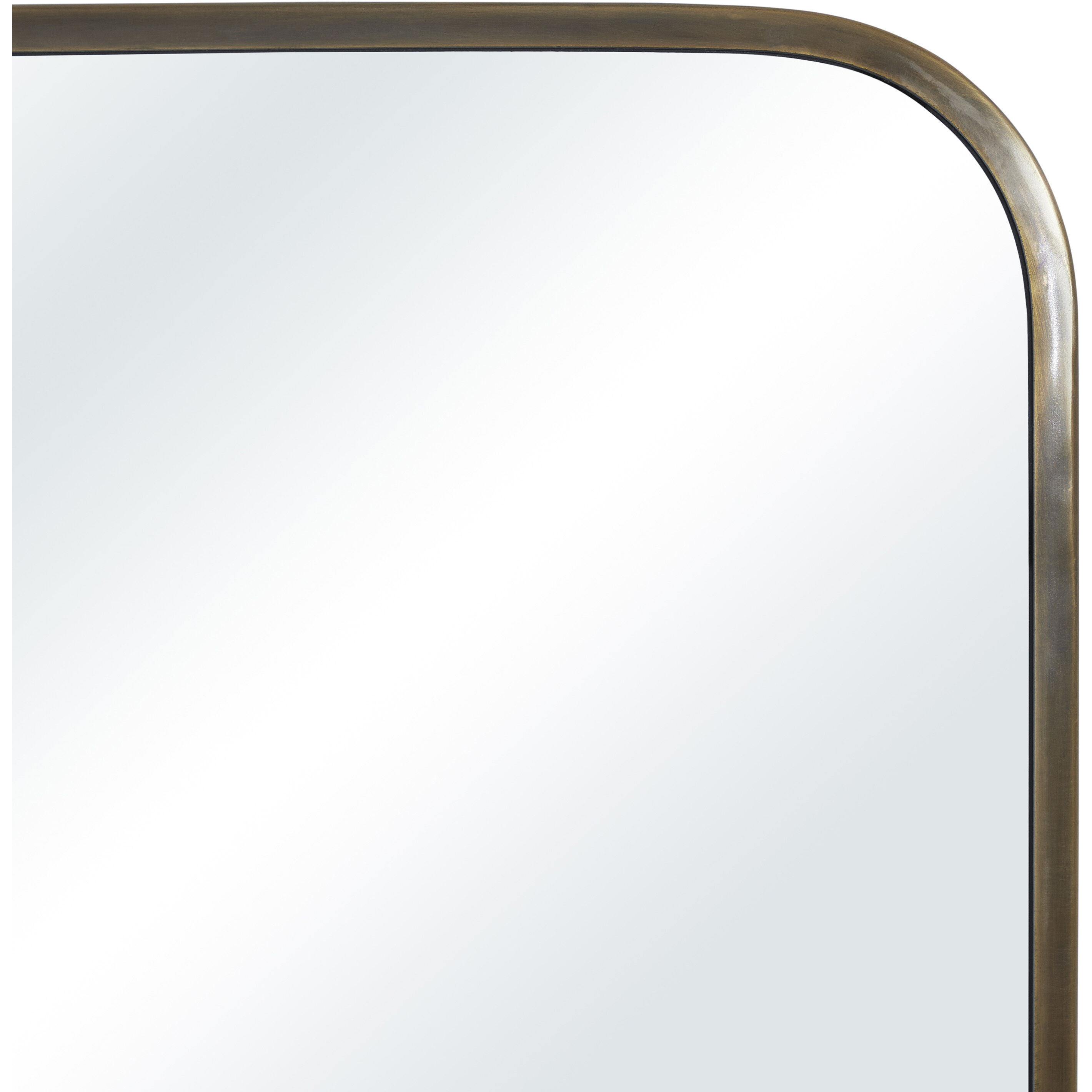 Jackline 36 X 24 inch Antique Brass Wall Mirror