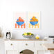 Fruit Bowls Blue and Multi and Orange and Green Framed Art, Propac