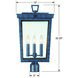 Belmont 3 Light 22.25 inch Graphite Outdoor Post