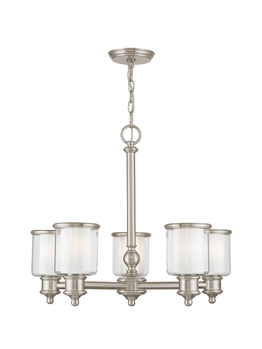 Middlebush 5 Light 25 inch Brushed Nickel Chandelier Ceiling Light