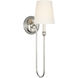 Thomas O'Brien Vendome LED 5.5 inch Polished Nickel Deep Arm Sconce Wall Light