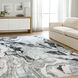 Artema 36 X 24 inch Black/Grey Rug in 2 x 3