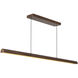 Alora Mood Dottie 48 inch Walnut Linear Pendant Ceiling Light