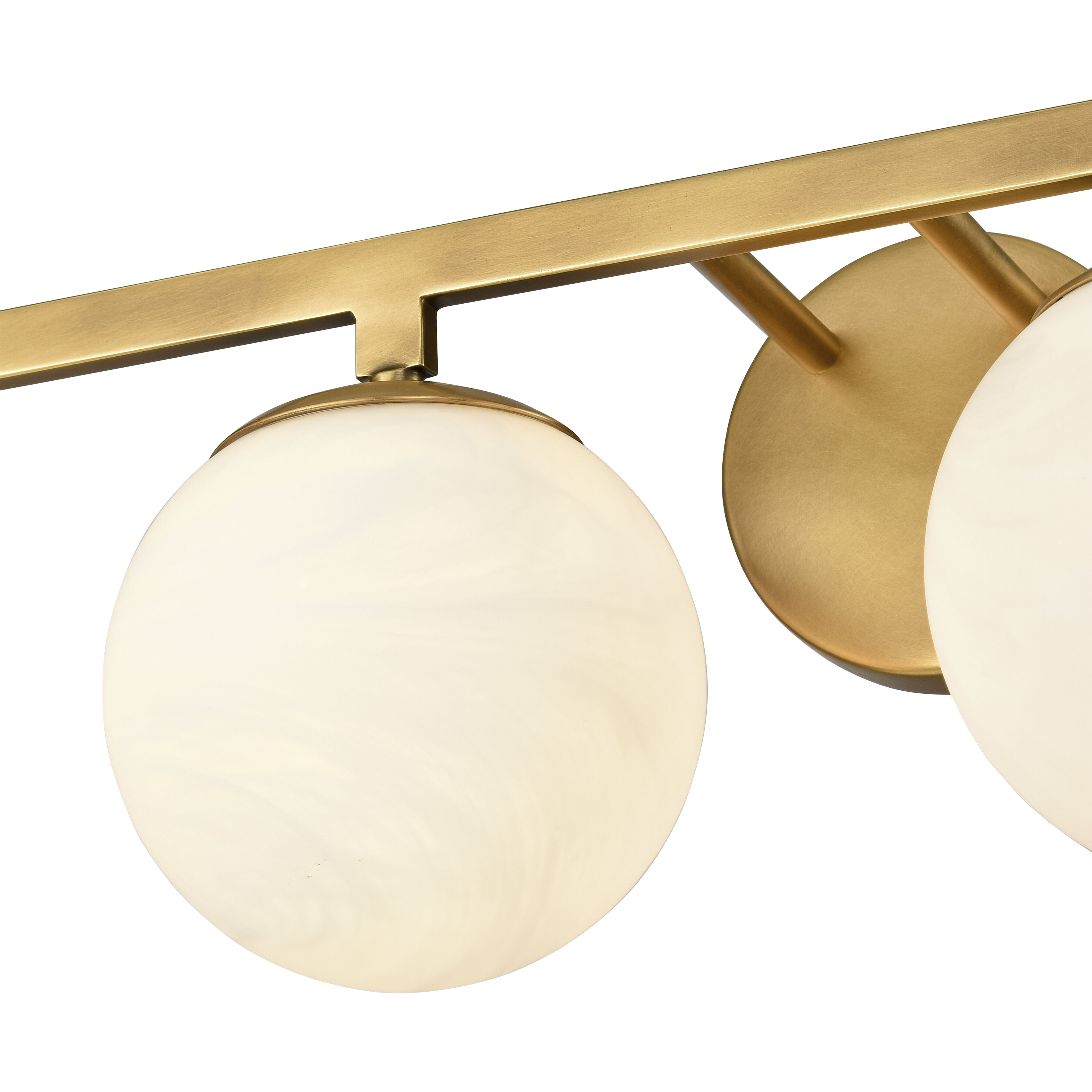 Gillian 4 Light 32 inch Natural Brass Vanity Light Wall Light