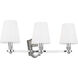 AH by Alexa Hampton Paisley 3 Light 23.38 inch Polished Nickel Vanity Light Wall Light