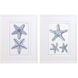 Blue Sea Stars Blue Framed Art, Propac