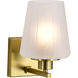 Lune 5.25 inch Vintage Brass Vanity Wall Light