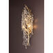 Genoa 3 Light 10.75 inch Gold Leaf Wall Sconce Wall Light