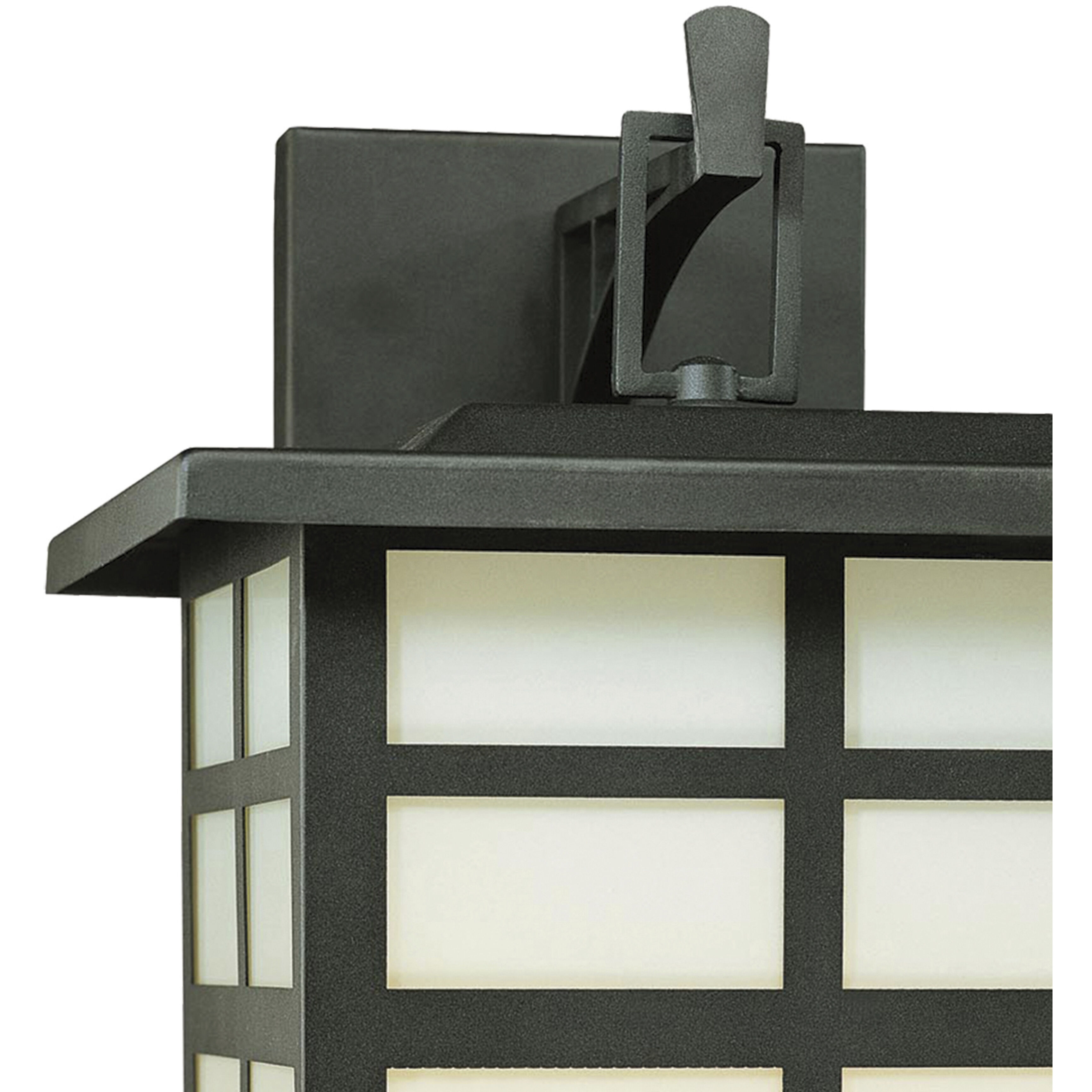 Mission 3 Light 19 inch Black Outdoor Wall Sconce