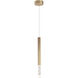 Diaphane LED 1.5 inch Gold Single Pendant Ceiling Light