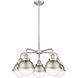 Ballston Urban 5 Light 24.5 inch Satin Nickel Chandelier Ceiling Light in Brushed Satin Nickel and Clear
