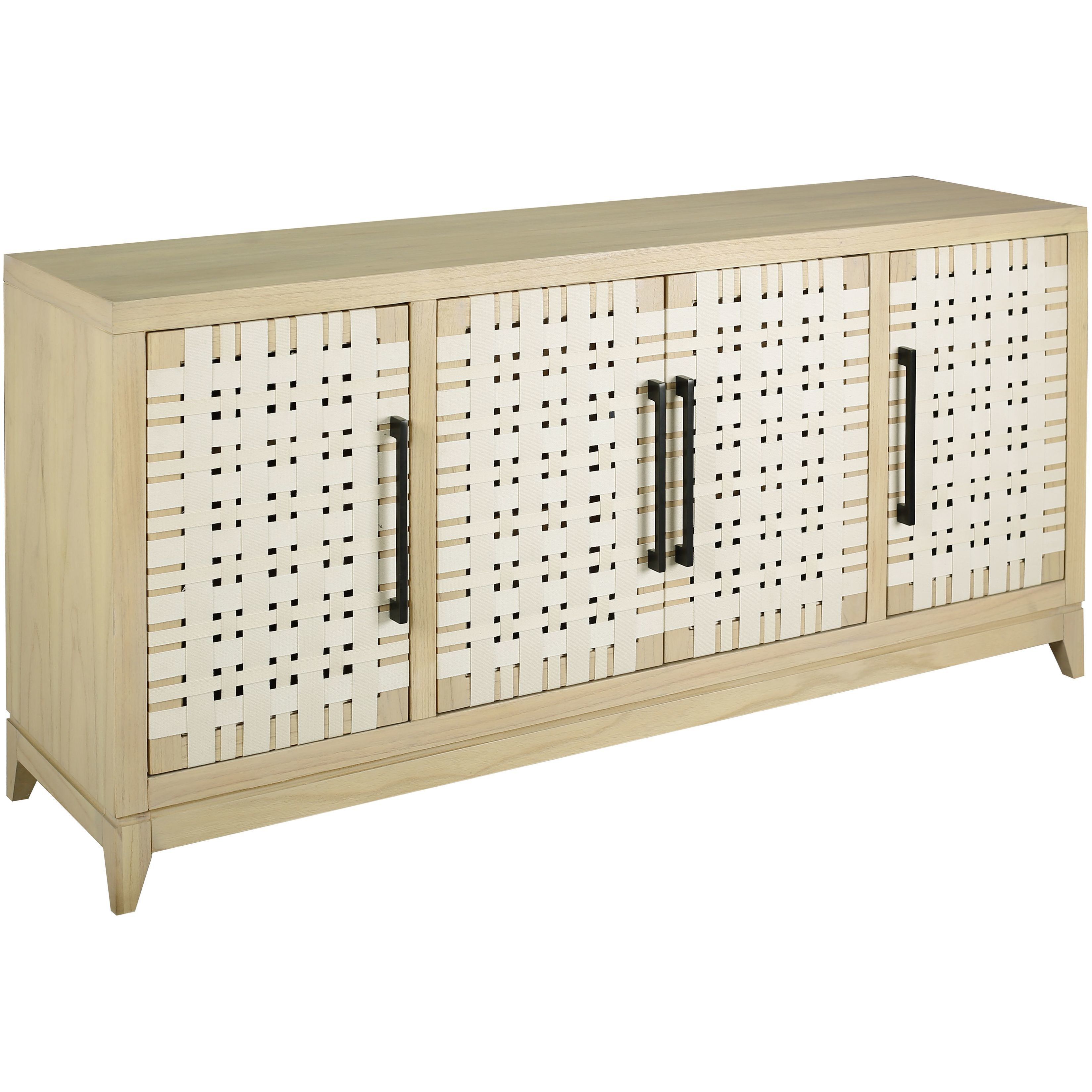 Sunset Harbor Sandy Cove with Beige and Black Credenza