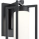 Drega LED 14 inch Black Outdoor Wall Mount, Small