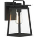 Great Outdoors Isla Vista 1 Light 11 inch Coal Outdoor Wall Mount