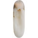 Kelly Wearstler Esculpa LED 6 inch Alabaster and Bronze Elongated Wall Light