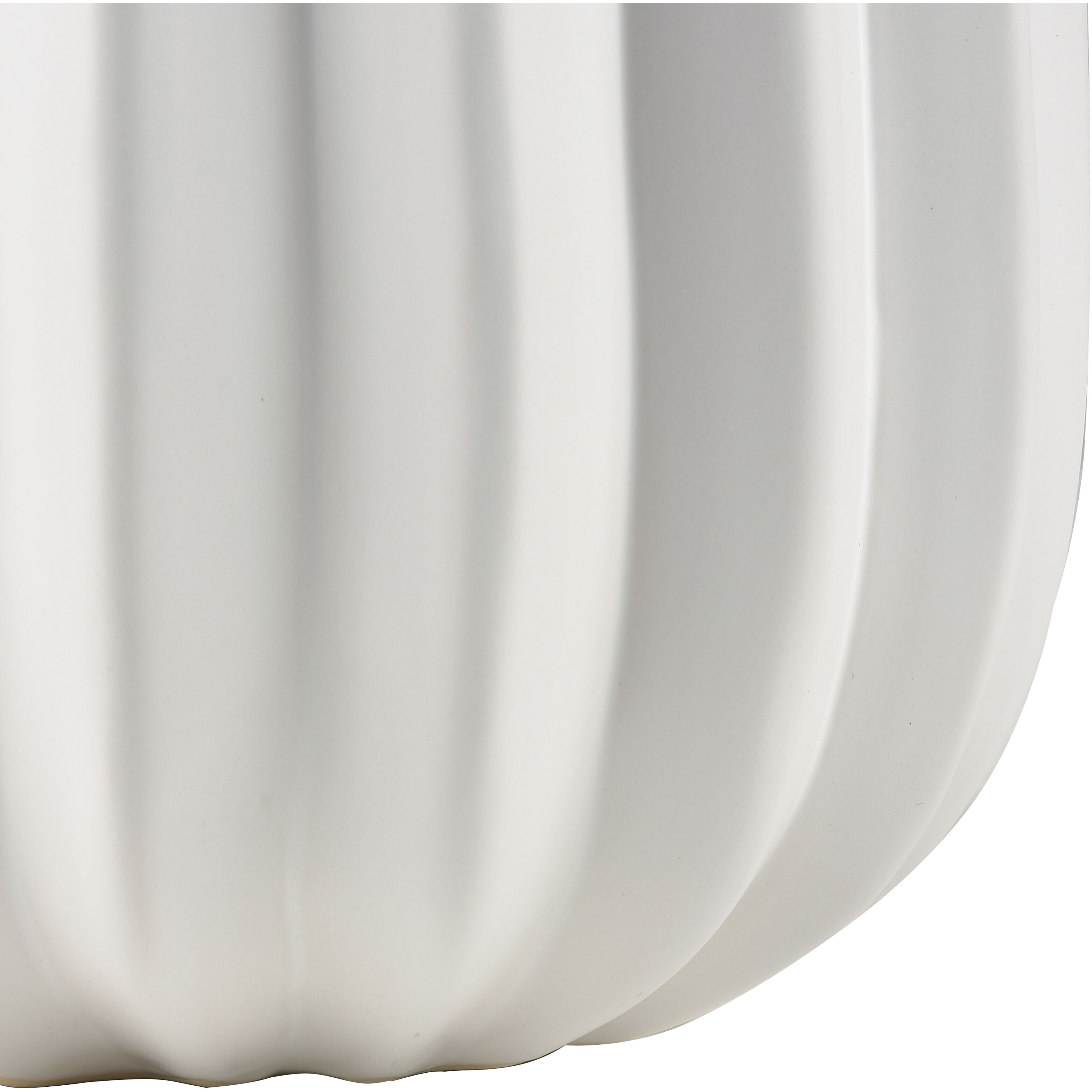 Harding 15.75 X 8.5 inch Vase in Matte White with Natural