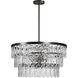 Solaris 4 Light 24 inch Gunmetal Chandelier Ceiling Light