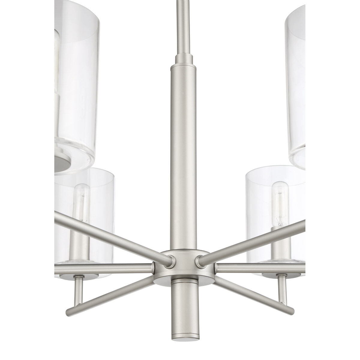 Hailie 6 Light 26 inch Satin Nickel Chandelier Ceiling Light