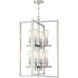 Neighborhood Chicago 8 Light 22 inch Brushed Polished Nickel Foyer Light Ceiling Light