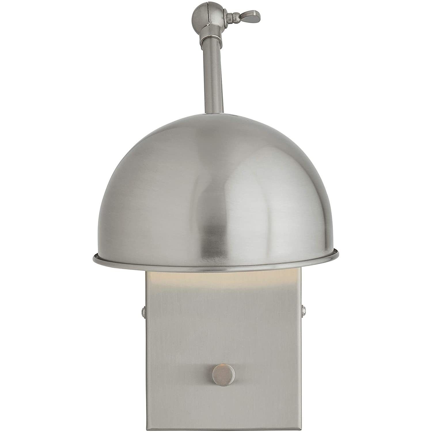 Sophia 12 inch 40 watt Brushed Steel Adjustable Swing Arm Wall Lamp Wall Light