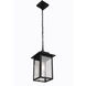 Rock Creek 1 Light 7.5 inch Textured Black Outdoor Pendant