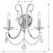 Othello Bath Wall Light in Clear Spectra, Polished Chrome