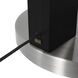 Taper 92 inch 9 watt Black and Satin Nickel Arc Floor Lamp Portable Light