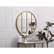 Motif 28 X 28 inch Brass Wall Mirror