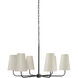 Mathis 6 Light 37.1 inch Black Chandelier Ceiling Light