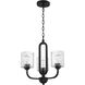 Collins 3 Light 17.5 inch Flat Black Chandelier Ceiling Light