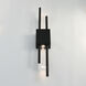 Axis LED 4 inch Black Battery-Operated Wall Light, Set of 2