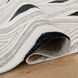 Vani 90 X 63 inch Black/White Rug in 5 x 7