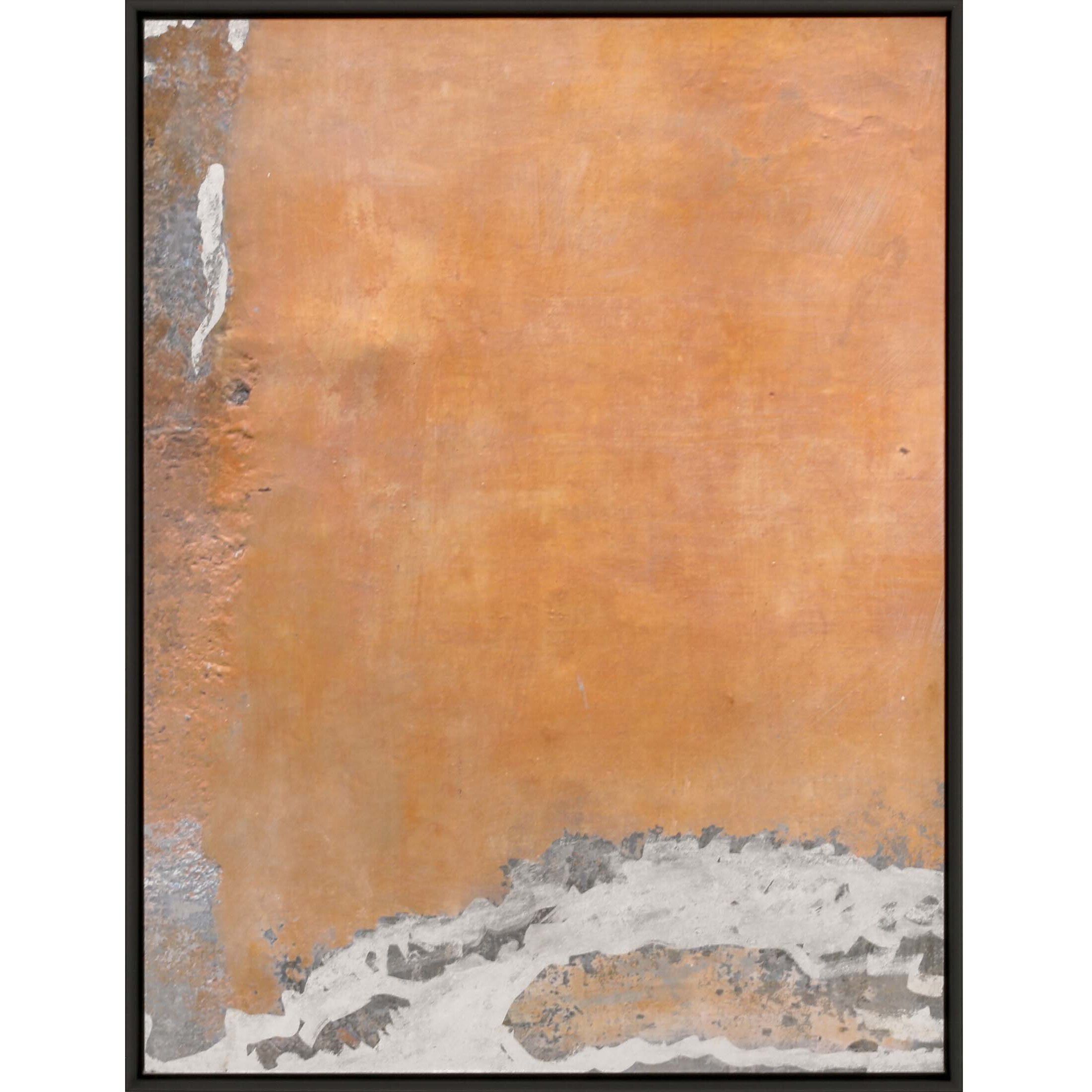 Autumn Rush Orange and Metallic and Gray Canvas, The Studio