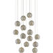 Giro 15 Light 24 inch Nickel Multi-Drop Pendant Ceiling Light