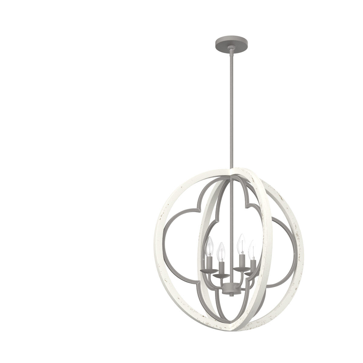 Gablecrest 4 Light 24 inch Painted Concrete Pendant Ceiling Light