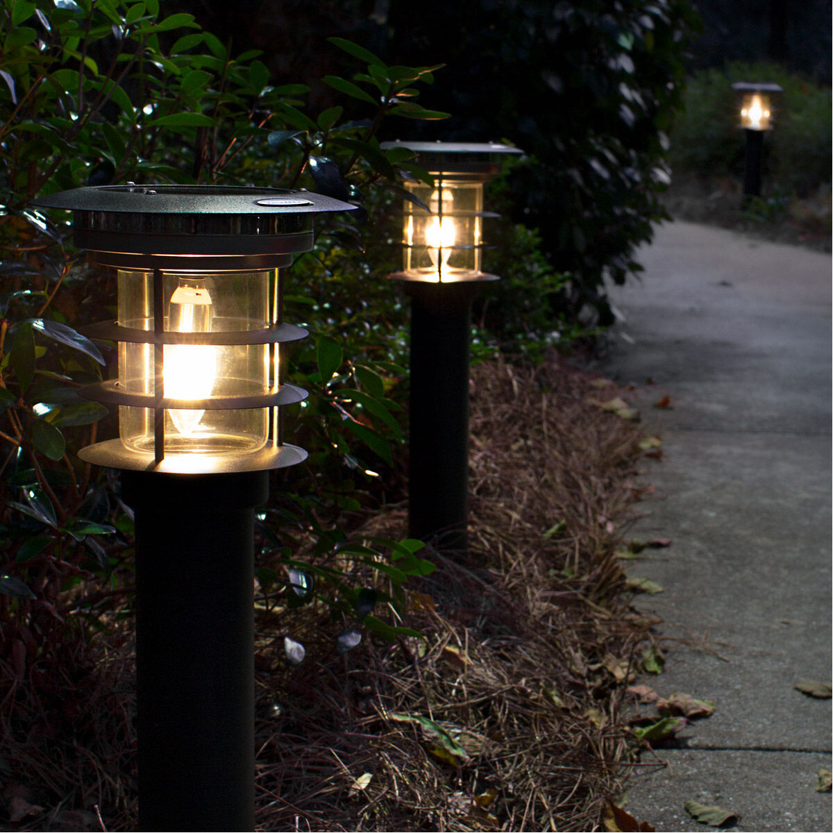 Stainless Steel Bollard 13.00 watt Black Path Light, Solar